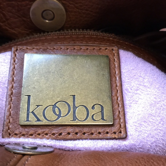 Kooba chestnut brown leather bag w refine details NWT large hobo shoulder bag - Picture 9 of 12